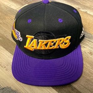 Adidas lakers black and purple SnapBack